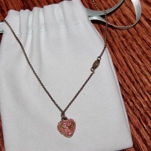 Juicy Couture Pink Heart Necklace